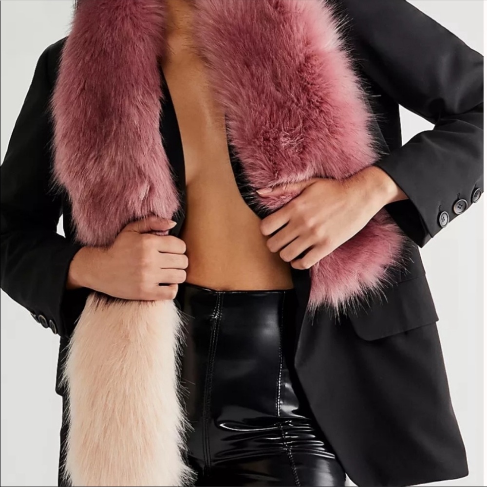 Free People All That Fur Scarf